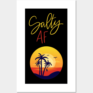 Salty AF Posters and Art